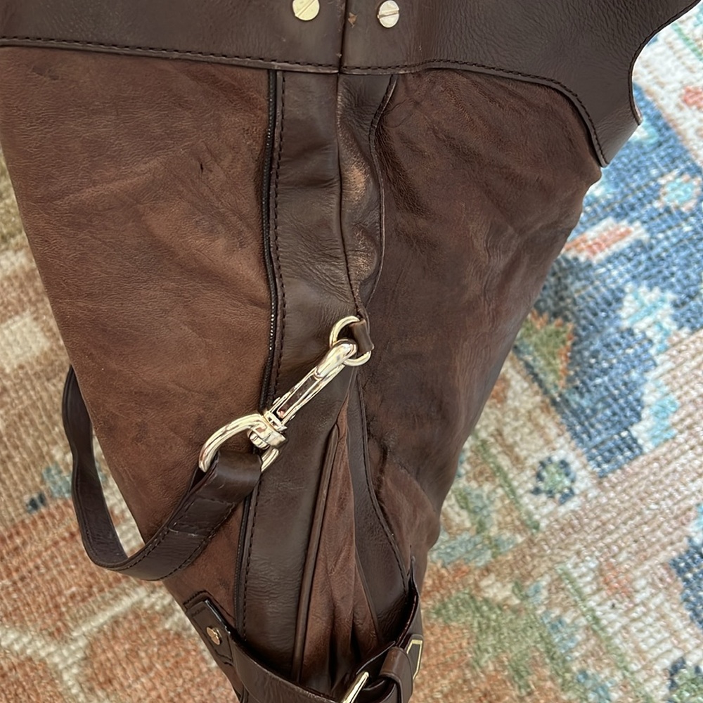 Lamb by Gwen Stefani Purse Notting Hill Leather Handbag Satchel Crossbody Brown - Picture 11 of 12